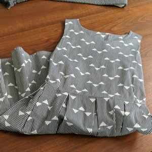 Vintage Geometric Print Dress